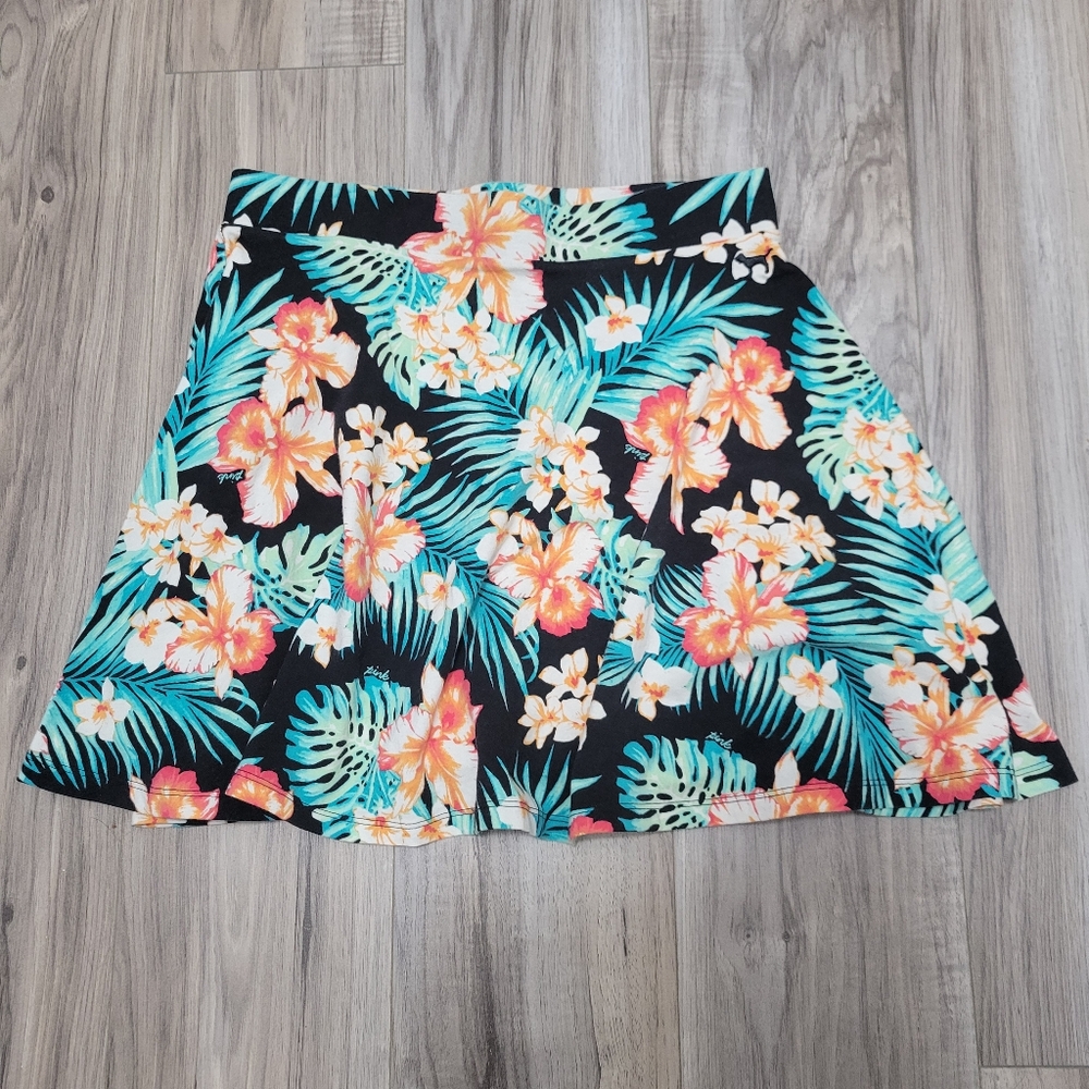 VS Pink - Skater Skirt - Tropical Floral Print - Medium